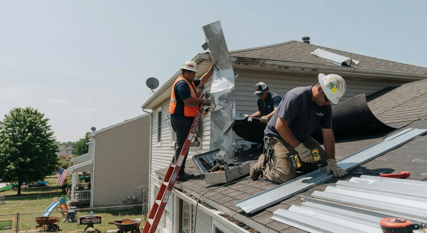 Storm Damage Metal Roof Repair in Newark Valley, NY